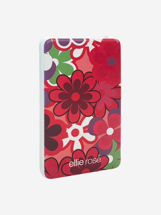 Groovy Floral Power Bank (USB-A + USB-C Ports)