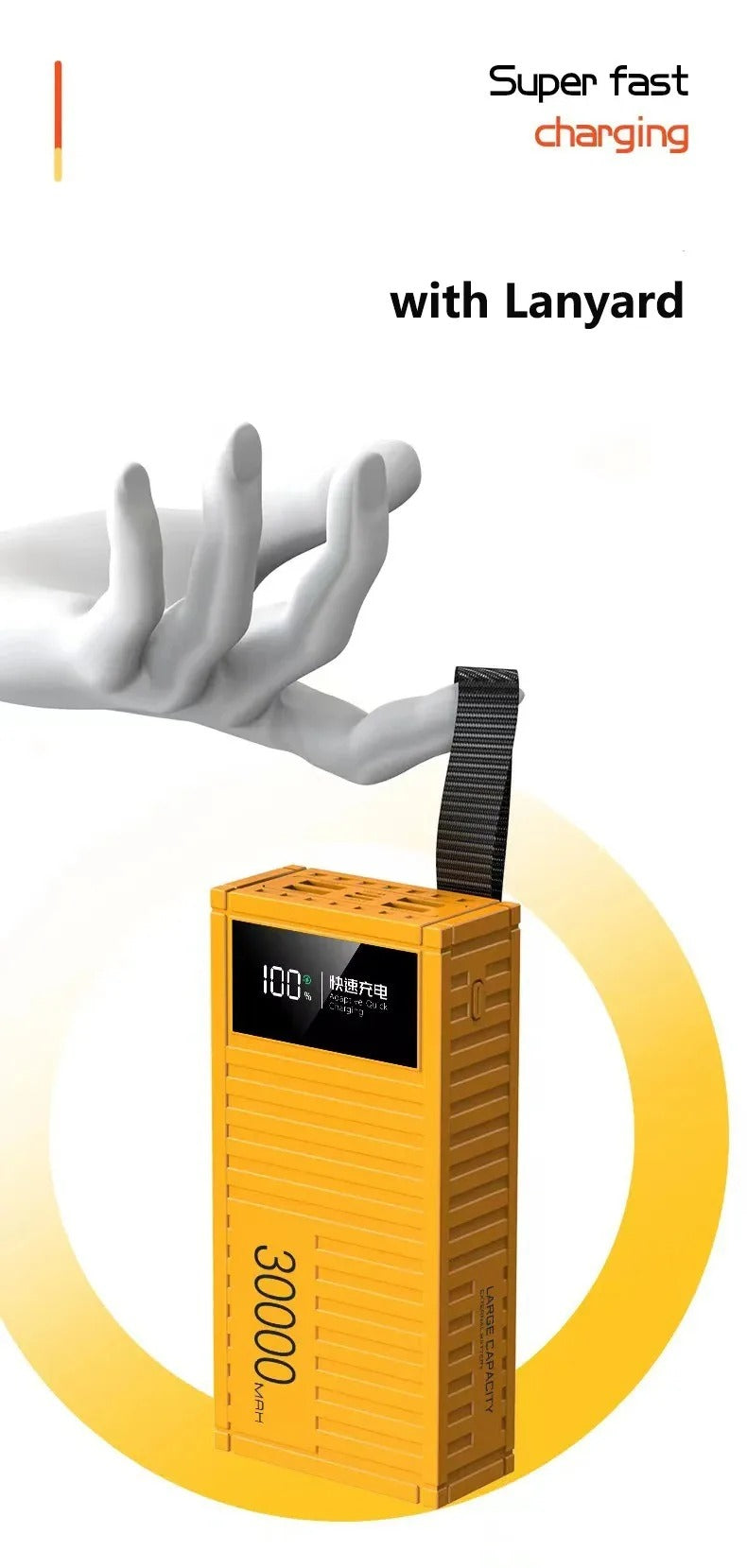 Charging Portable Power Bank with 80000mAh 66W